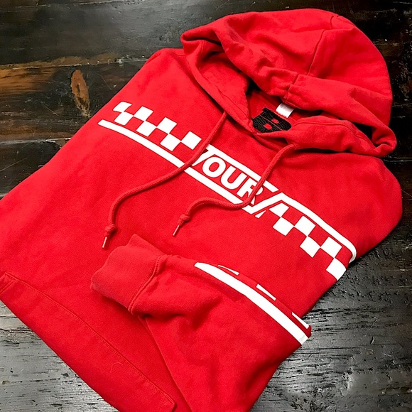 Red Justin Bieber World Tour Hoodie - Picture 7 of 7